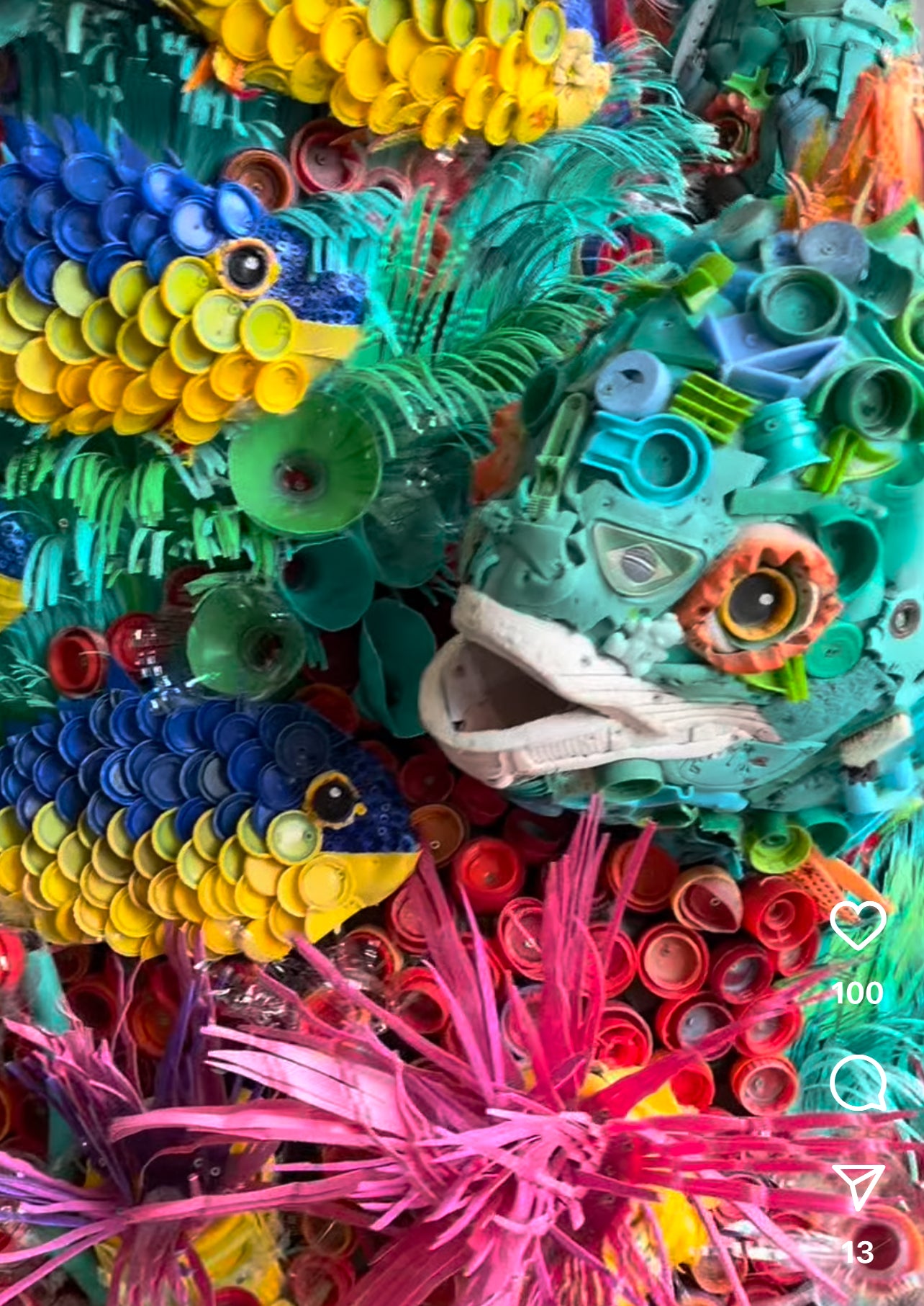 The Reef Plastic Beach Trash Sculpture - Washed Up Texas, image size:1284x1813