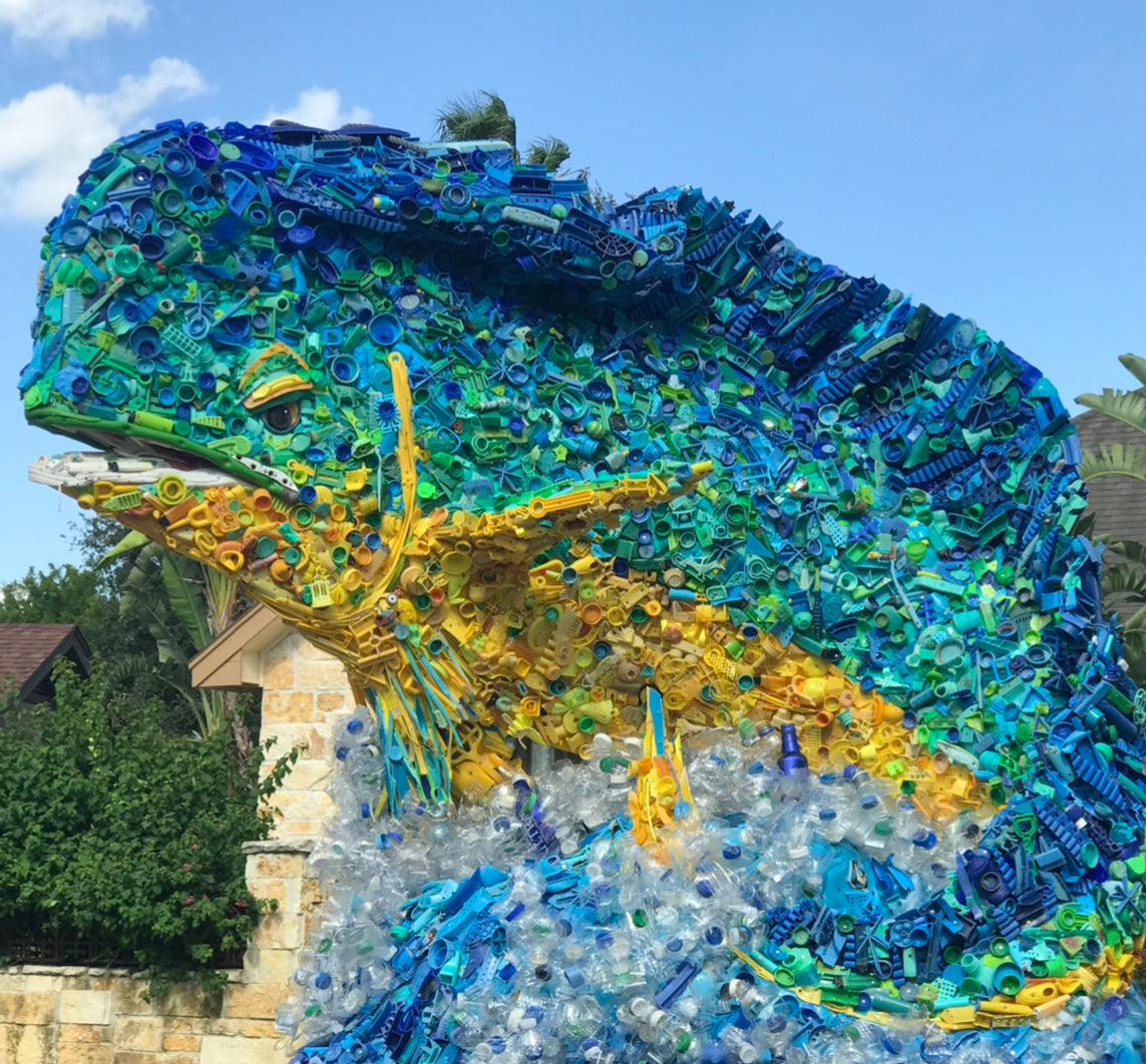 Plastic Beach Trash Miguel The Mahi Mahi Sculpture